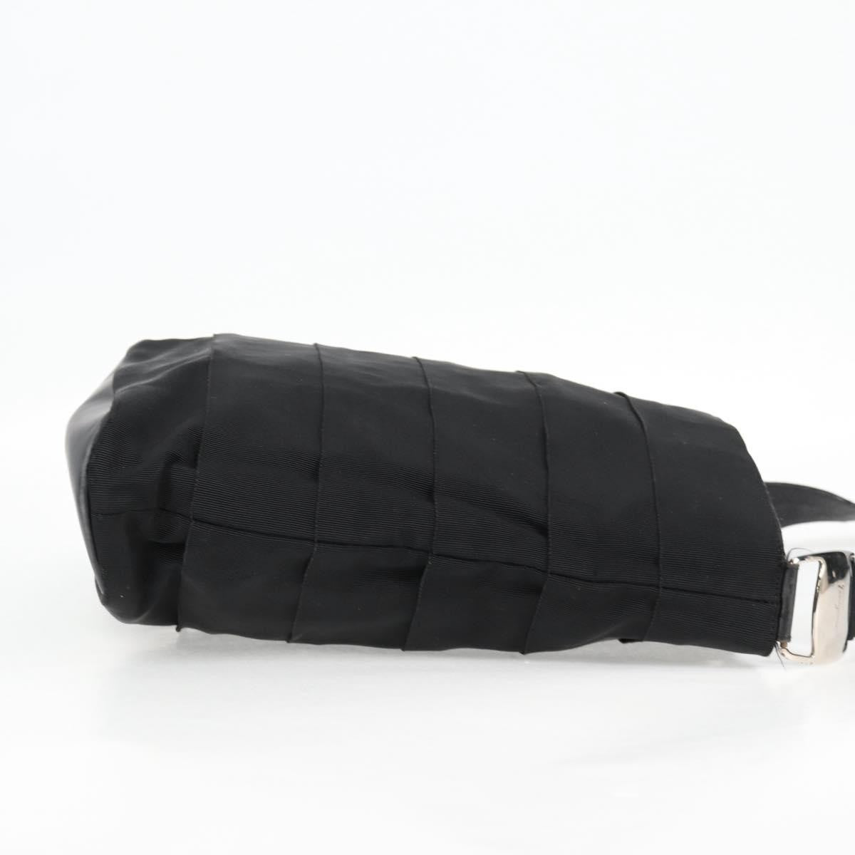 Salvatore Ferragamo Vala Nylon Black Canvas Shoulder Bag Bag (Pre-Owned)