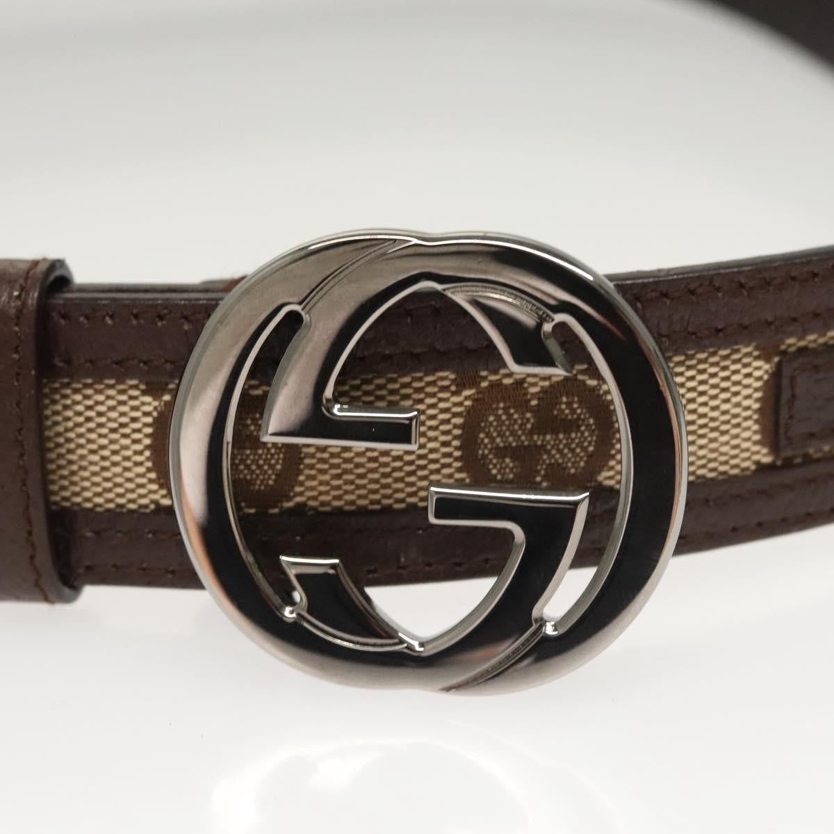 Gucci Interlocking G Belt Gg Canvas Beige Canvas Belts Accessory (Pre-Owned)