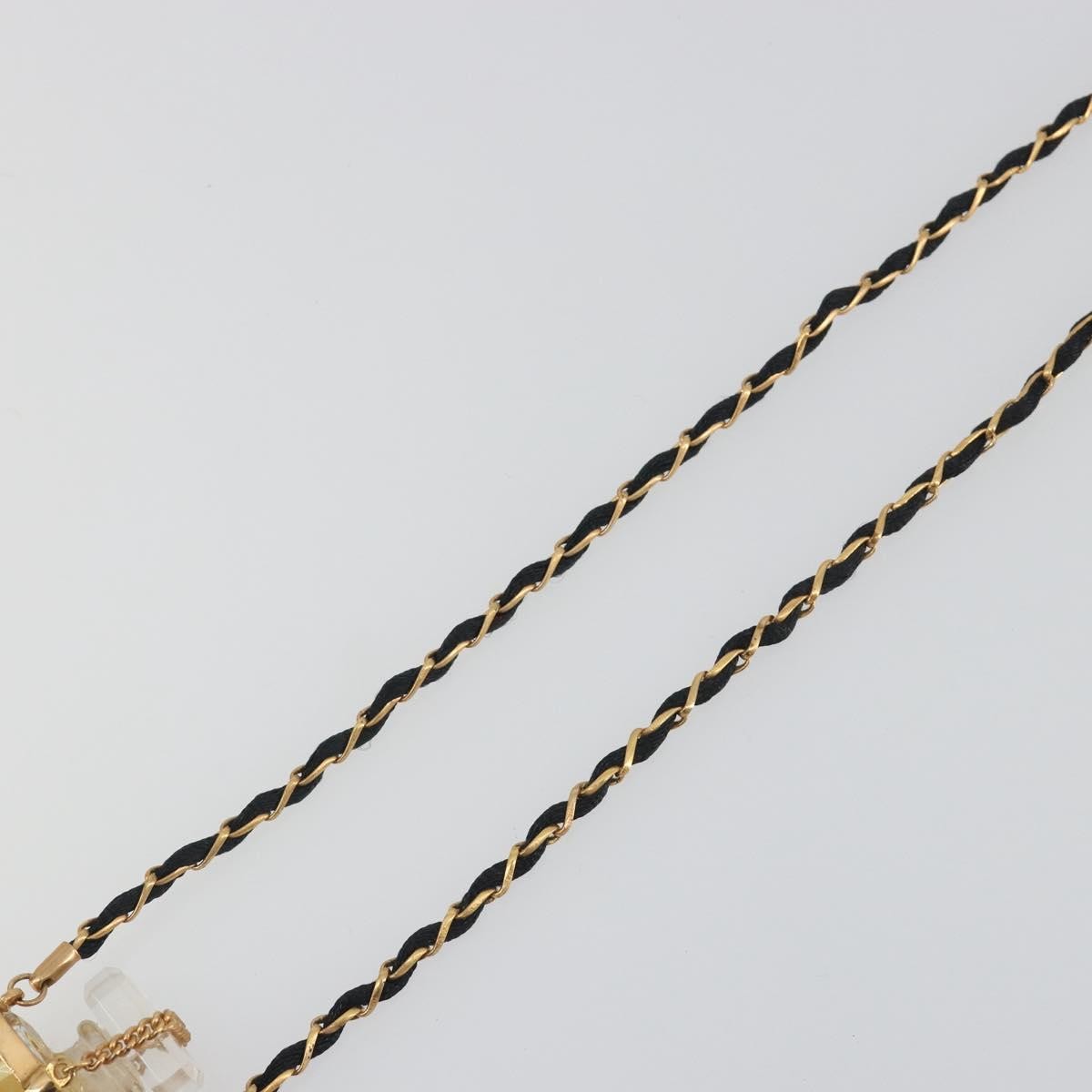 Chanel Cc No.5 Perfume Bottle Pendant Metal Gold Metal Necklace Jewelry (Pre-Owned)
