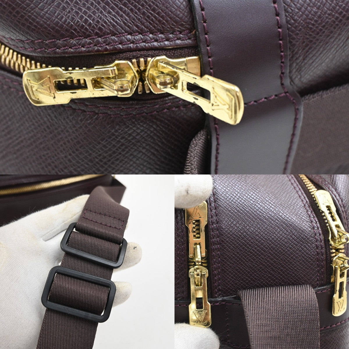 Louis Vuitton Reporter Taiga Leather Brown Leather Shoulder Bag Bag (Pre-Owned)