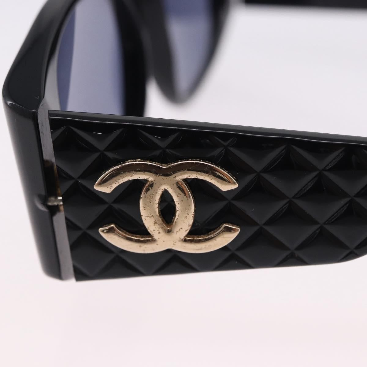 Chanel Logo Cc Plastic Black Plastic Sunglasse Accessory (Pre-Owned)