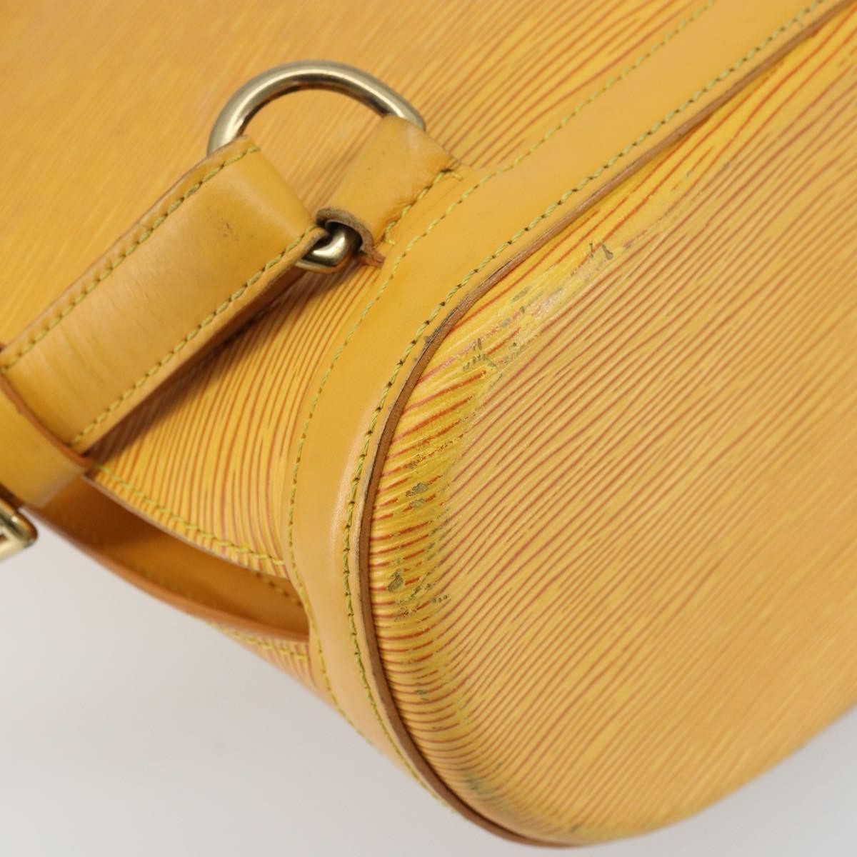 Louis Vuitton Gobelins Epi Leather Yellow Leather Backpack Bag (Pre-Owned)