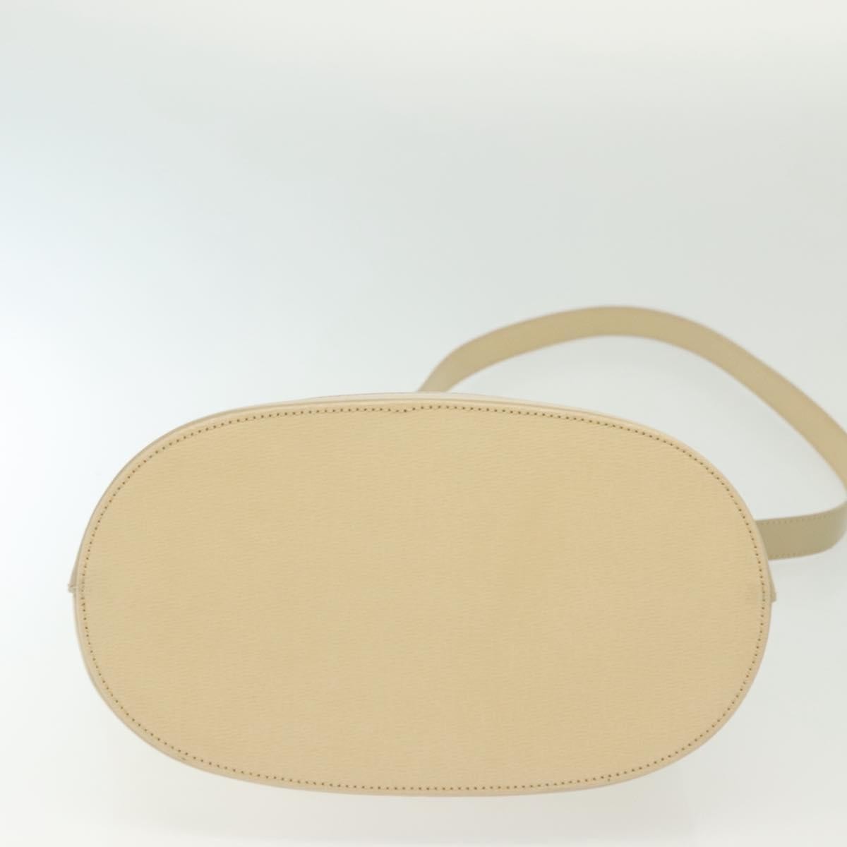 Burberry Shoulder Leather Beige Leather Shoulder Bag Bag (Pre-Owned)