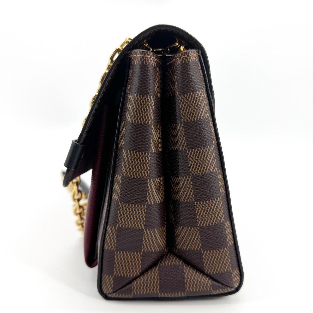 Louis Vuitton Vavin Damier With Leather Brown Canvas Tote Bag Bag (Pre-Owned)