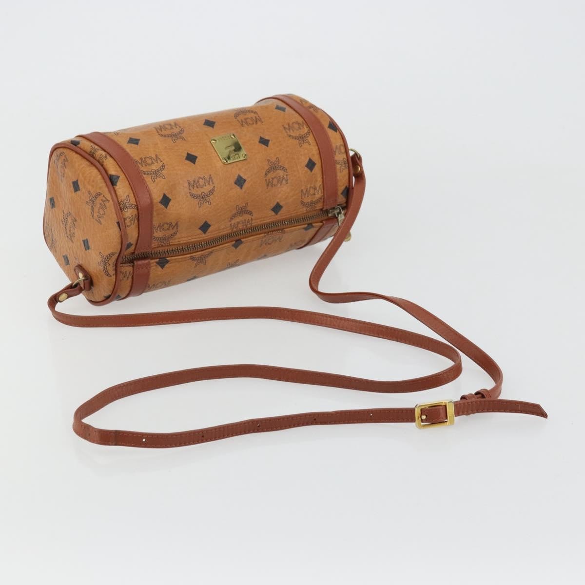 MCM Vintage Vicetos Leather Brown Leather Shoulder Bag Bag (Pre-Owned)