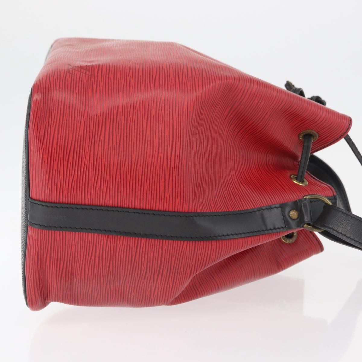 Louis Vuitton Bicolor Petit Noe Epi Leather Red Leather Shoulder Bag Bag (Pre-Owned)