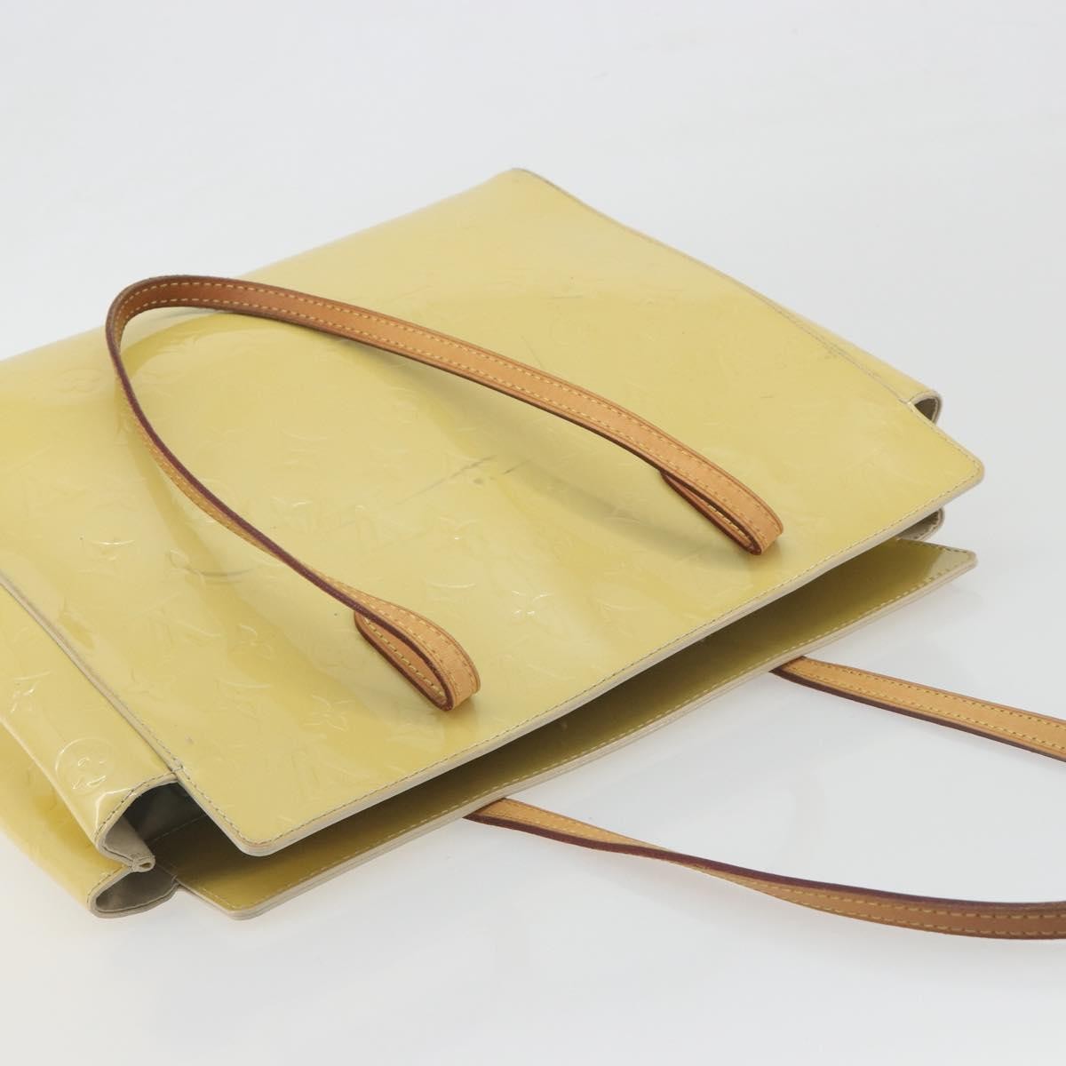 Louis Vuitton Catalina Monogram Vernis Yellow Patent_Leather Tote Bag Bag (Pre-Owned)