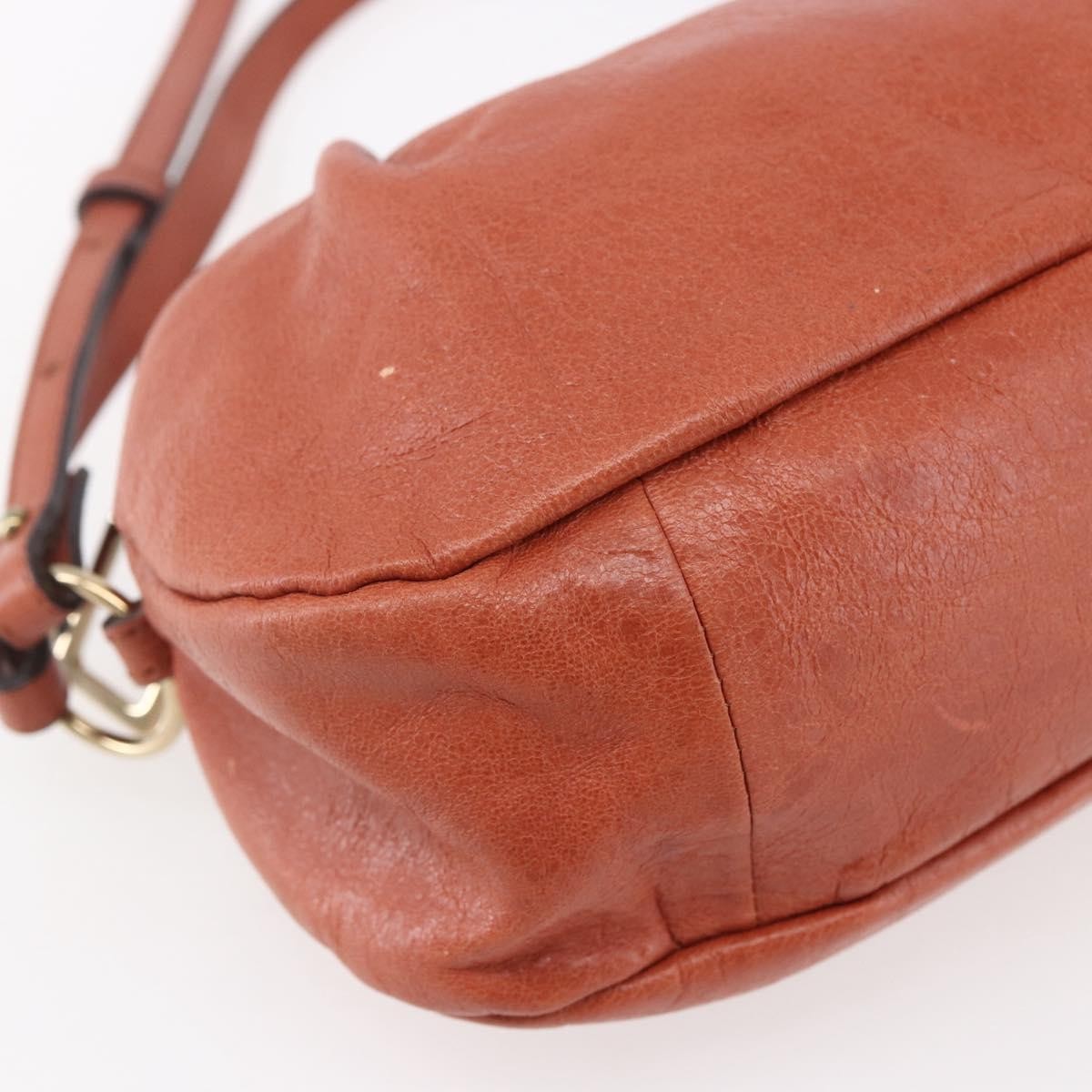Chloe Vintage Leather Orange Leather Shoulder Bag Bag (Pre-Owned)