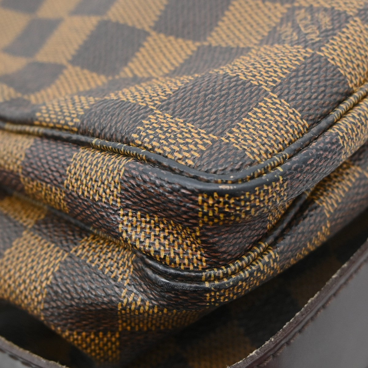 Louis Vuitton Naviglio Damier Brown Canvas Shoulder Bag Bag (Pre-Owned)