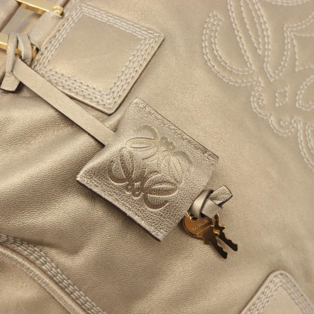 Loewe Amazona Leather Gold Leather Handbag (Pre-Owned)