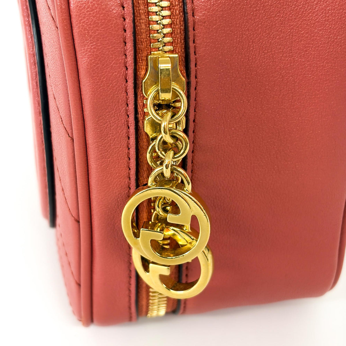 Gucci Blondie Nm Top Handle Leather Pink Leather Handbag (Pre-Owned)