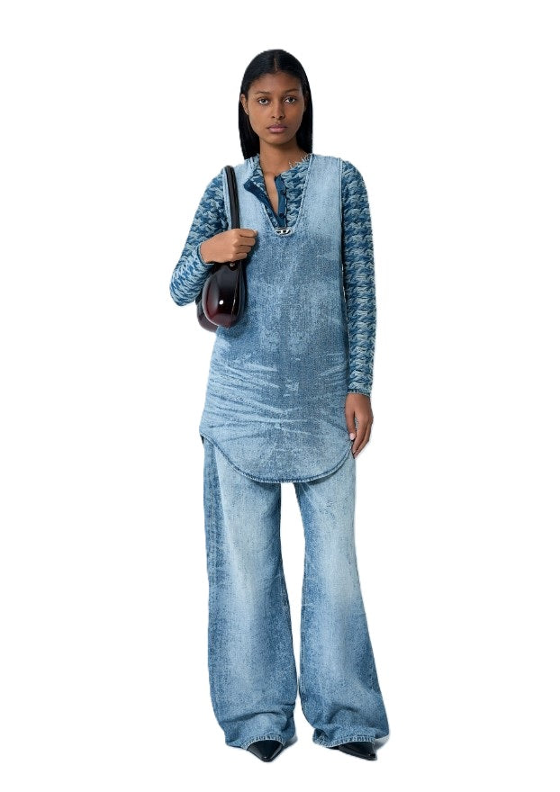 Diesel Women's Dresses Clear Blue