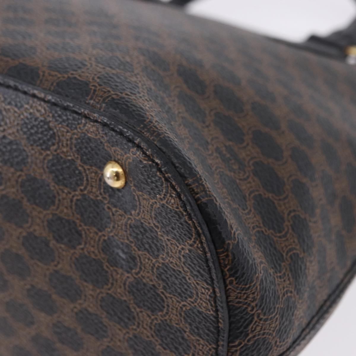 Celine Macadam Toile Triomphe Black Canvas Handbag (Pre-Owned)