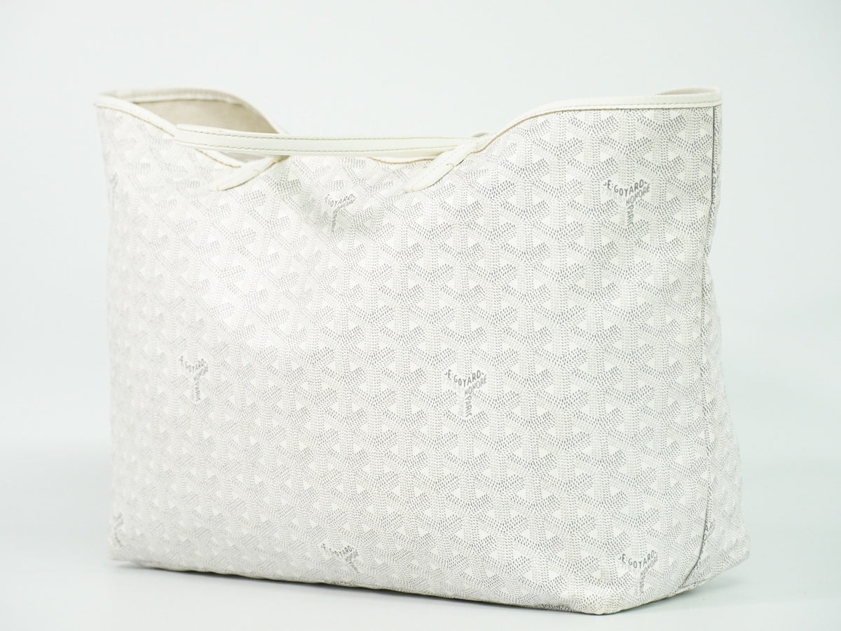 Goyard Artois Coated Canvas White Canvas Tote Bag Bag (Pre-Owned)