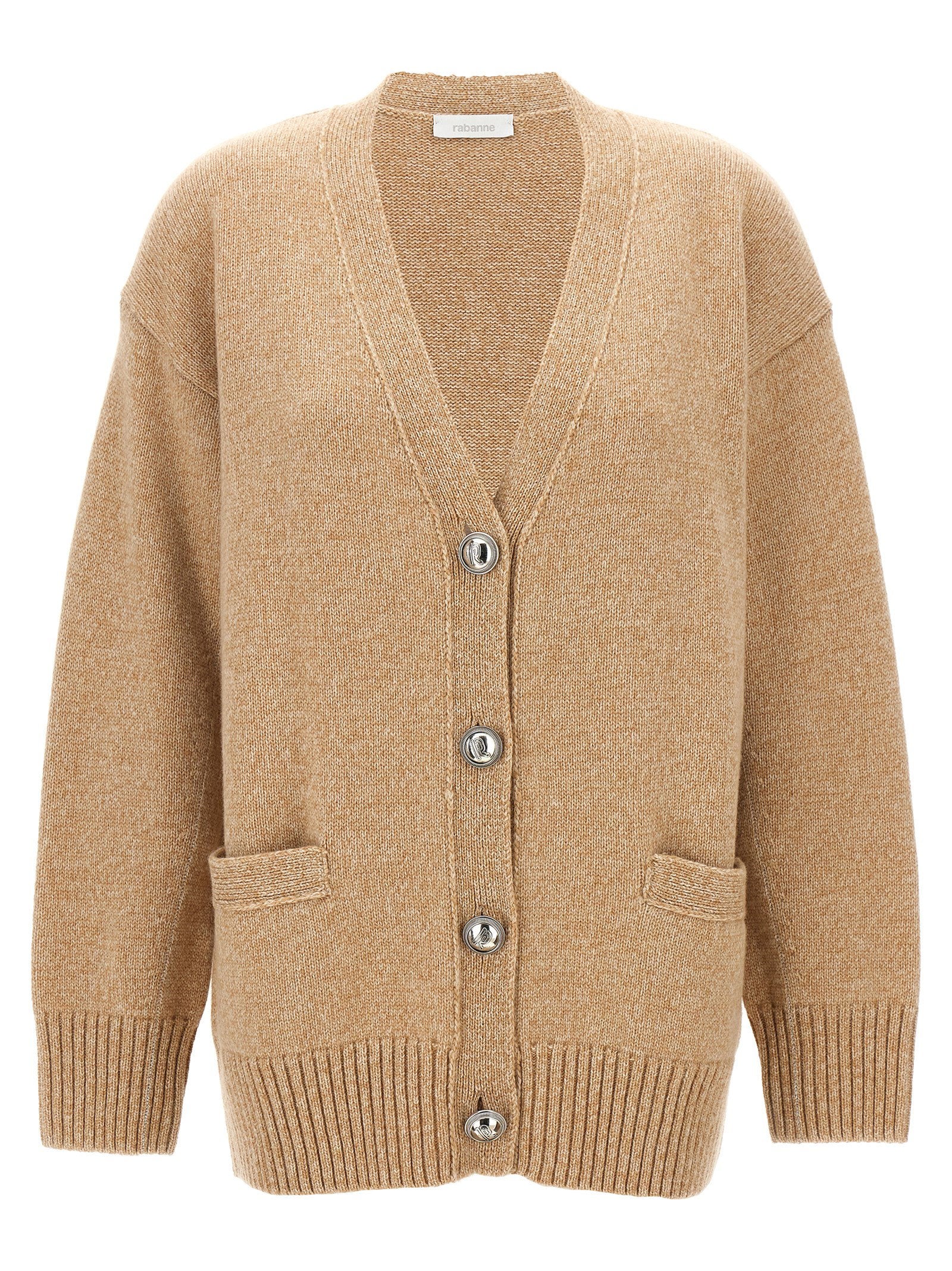 Paco Rabanne Women's Logo Button Cardigan