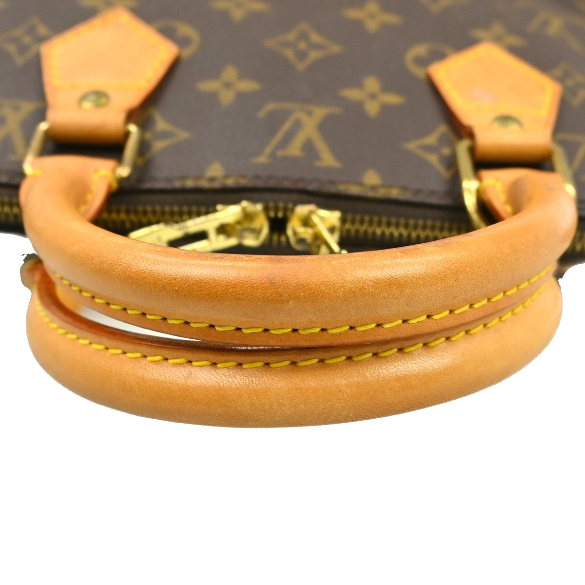 Louis Vuitton Alma Monogram Brown Canvas Handbag (Pre-Owned)