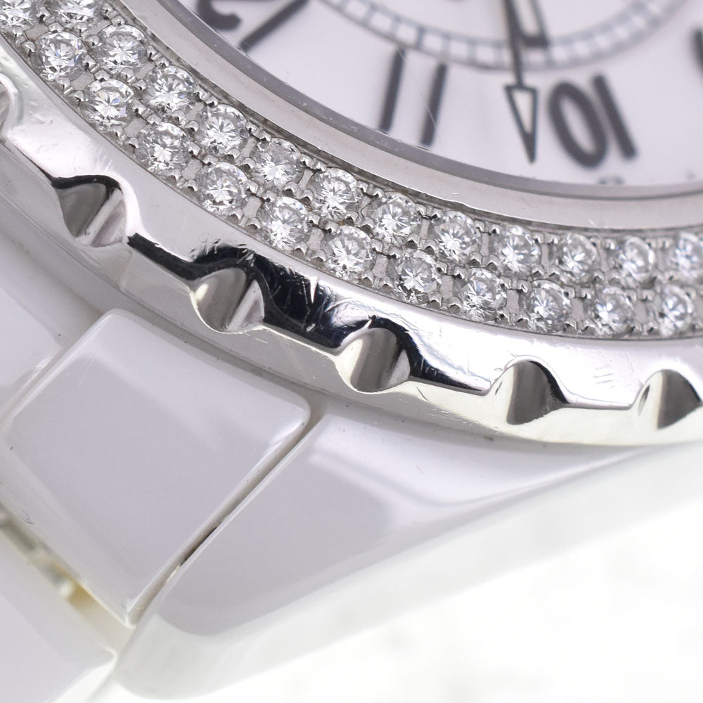 Chanel J12 Automatic Ceramic And Stainless Steel With Diamond Bezel Watch (Pre-Owned)