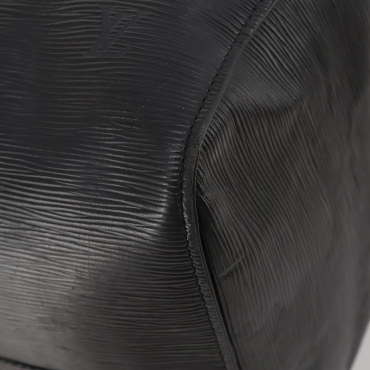Louis Vuitton Keepall Epi Leather Black Leather Travel Bag Bag (Pre-Owned)