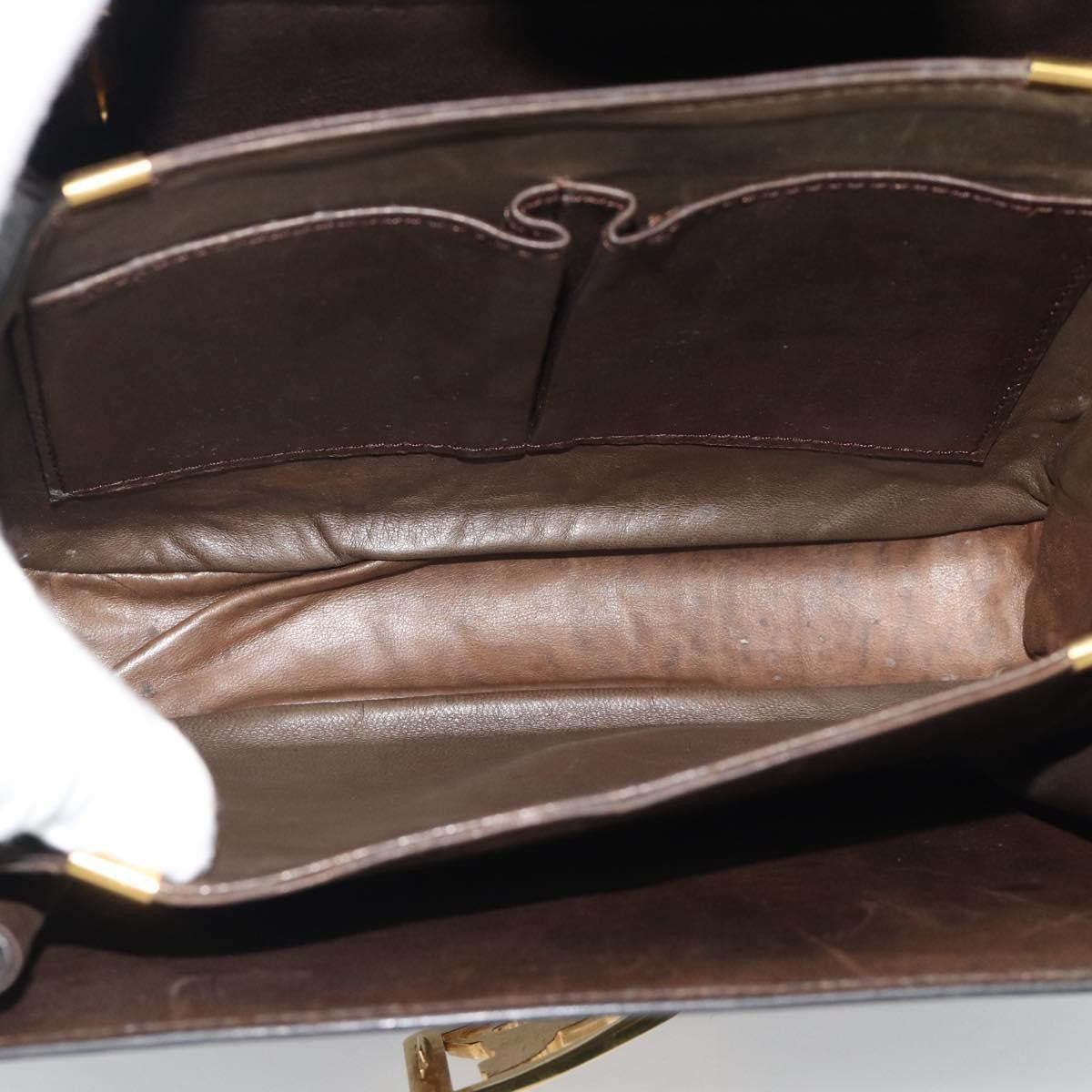 Celine Horse Carriage Leather Brown Leather Shoulder Bag Bag (Pre-Owned)