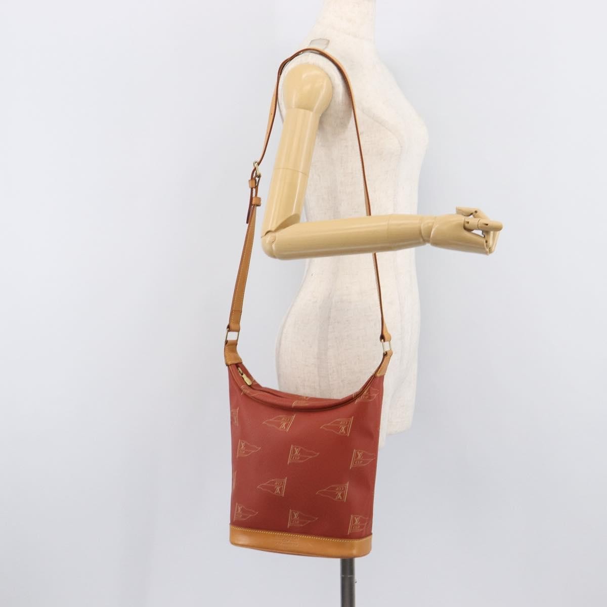 Louis Vuitton Cup Le Touquet Cup Canvas Red Canvas Shoulder Bag Bag (Pre-Owned)