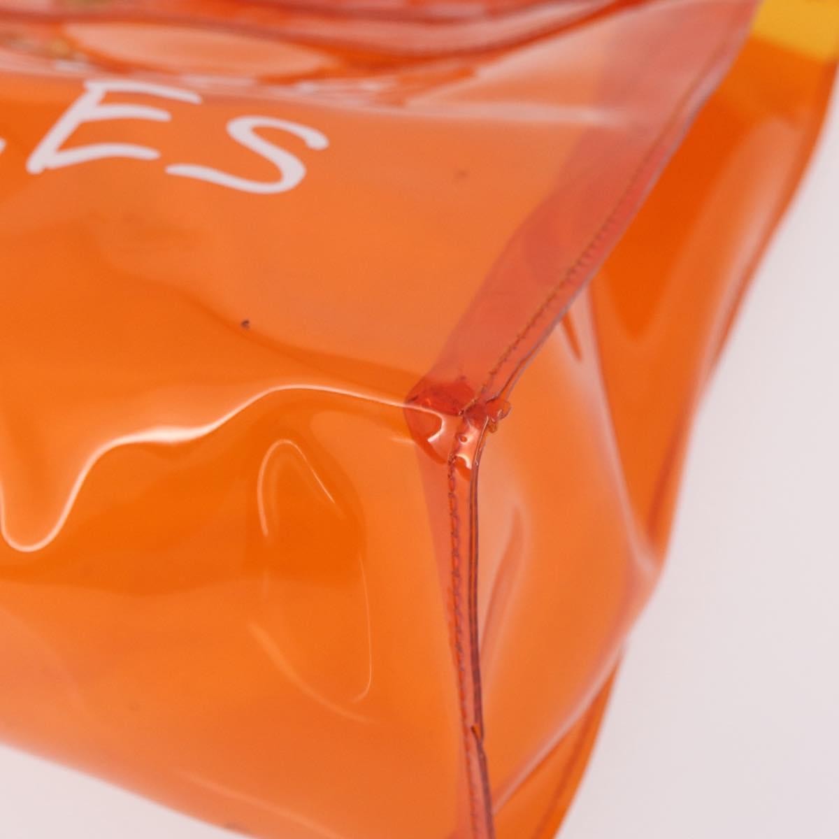 Hermes Kelly Souvenir Vinyl Orange Plastic Handbag (Pre-Owned)