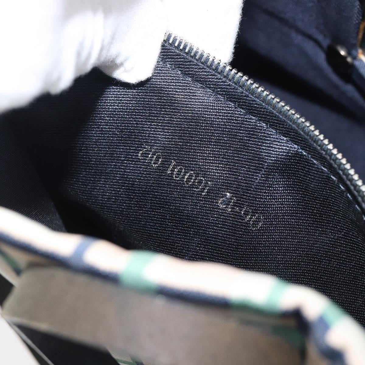Fendi Logo Zucca Nylon Green Nylon Tote Bag Bag (Pre-Owned)