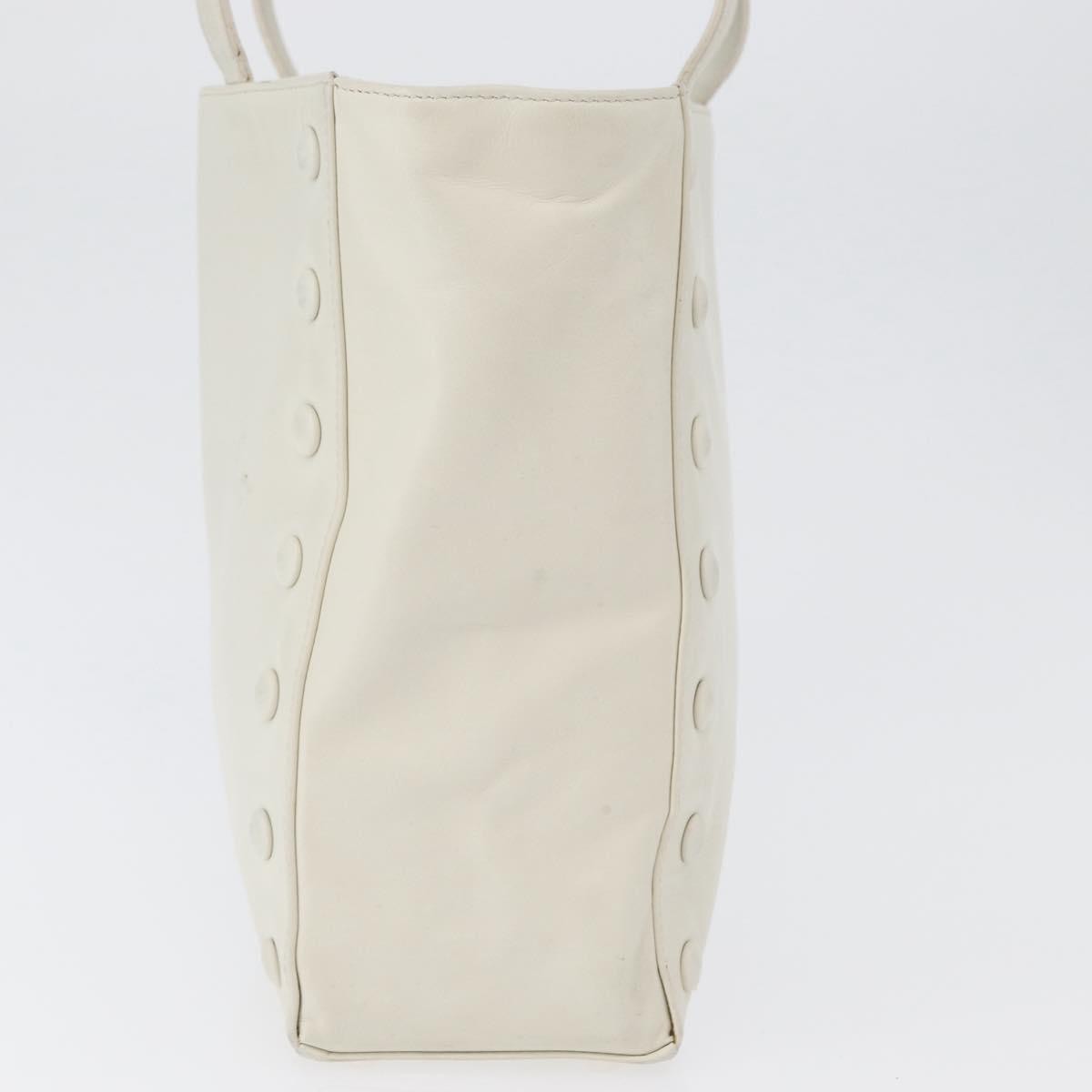 Celine Handbag Leather White Leather Handbag (Pre-Owned)