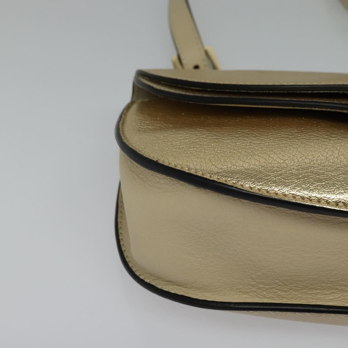 Chloe Georgia Leather Gold Leather Shoulder Bag Bag (Pre-Owned)