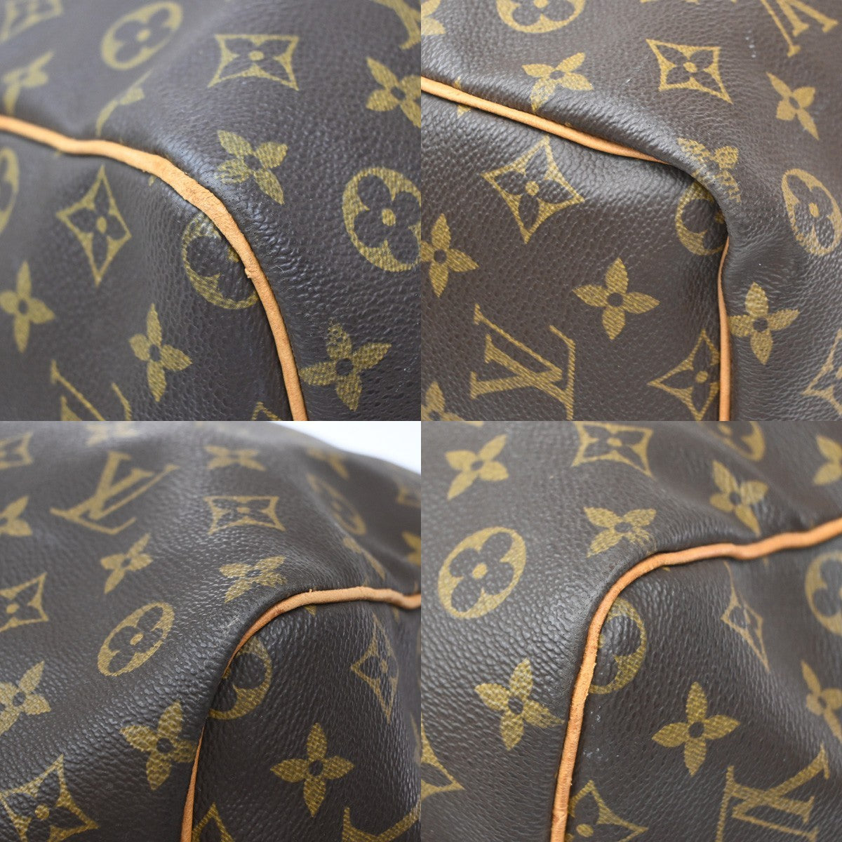 Louis Vuitton Keepall Bandouliere Monogram Canvas Brown Canvas Travel Bag Bag (Pre-Owned)