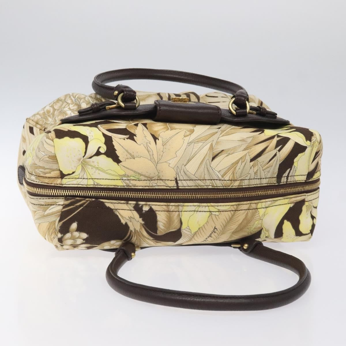Salvatore Ferragamo Gancini Canvas Multicolour Canvas Shoulder Bag Bag (Pre-Owned)