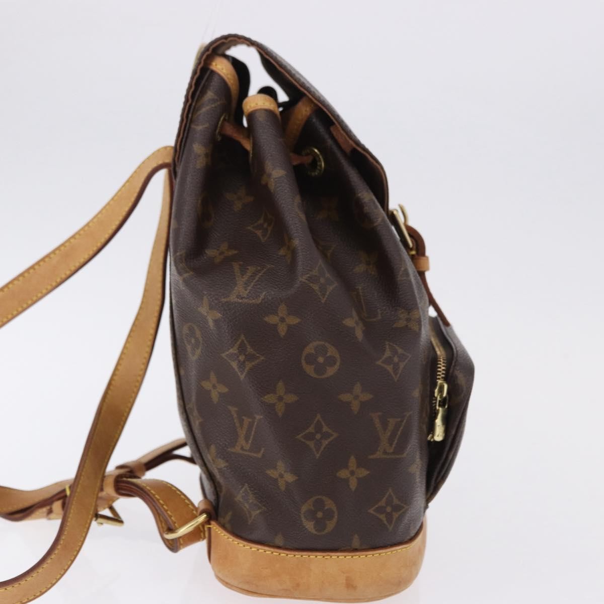 Louis Vuitton Vintage Montsouris Monogram Canvas Brown Canvas Backpack Bag (Pre-Owned)