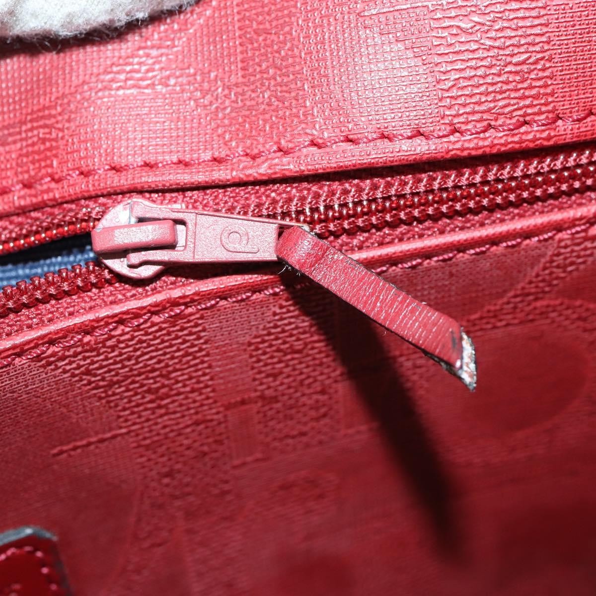 Christian Dior Vintage Trotter Duffle Diorissimo Canvas Red Canvas Travel Bag Bag (Pre-Owned)