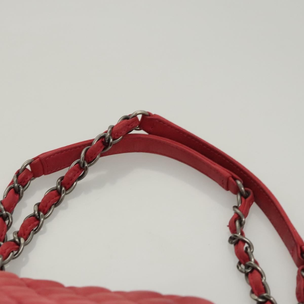 Chanel Matelasse Chain Leather Pink Leather Shoulder Bag Bag (Pre-Owned)