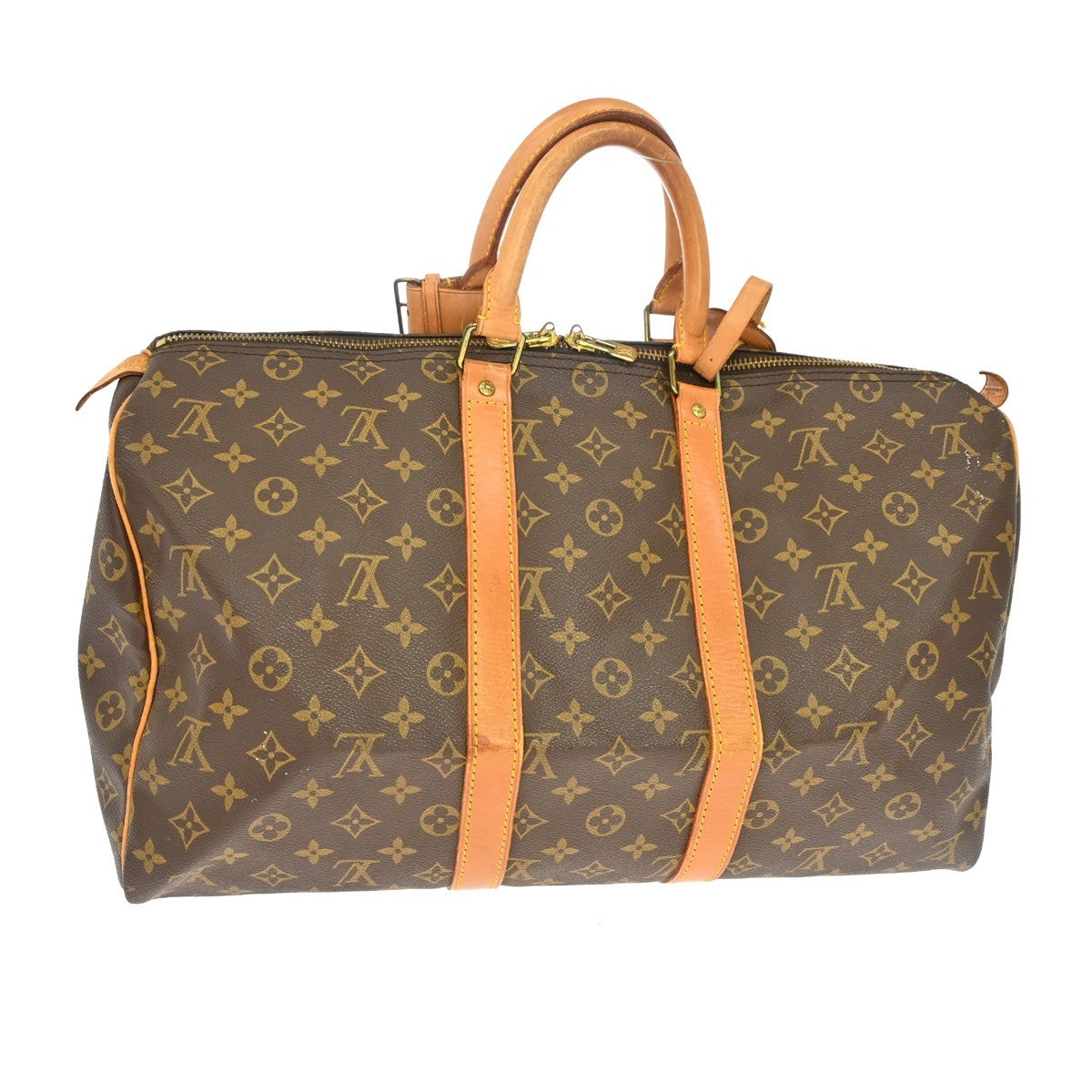 Louis Vuitton Keepall Monogram Canvas Brown Canvas Travel Bag Bag (Pre-Owned)