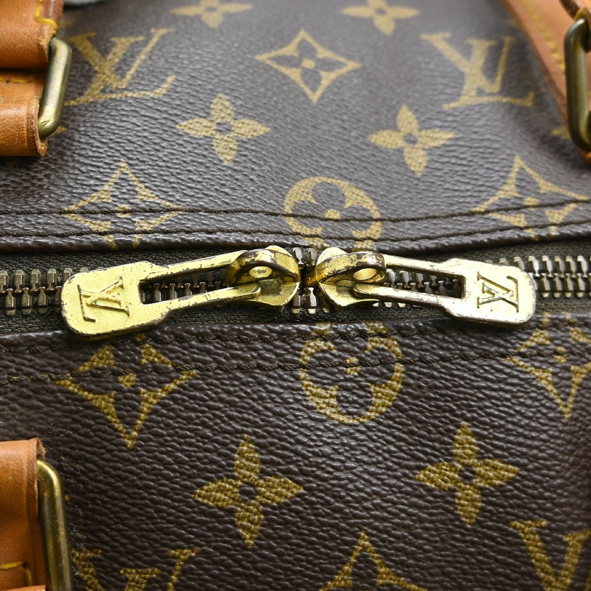 Louis Vuitton Keepall Monogram Brown Canvas Travel Bag Bag (Pre-Owned)