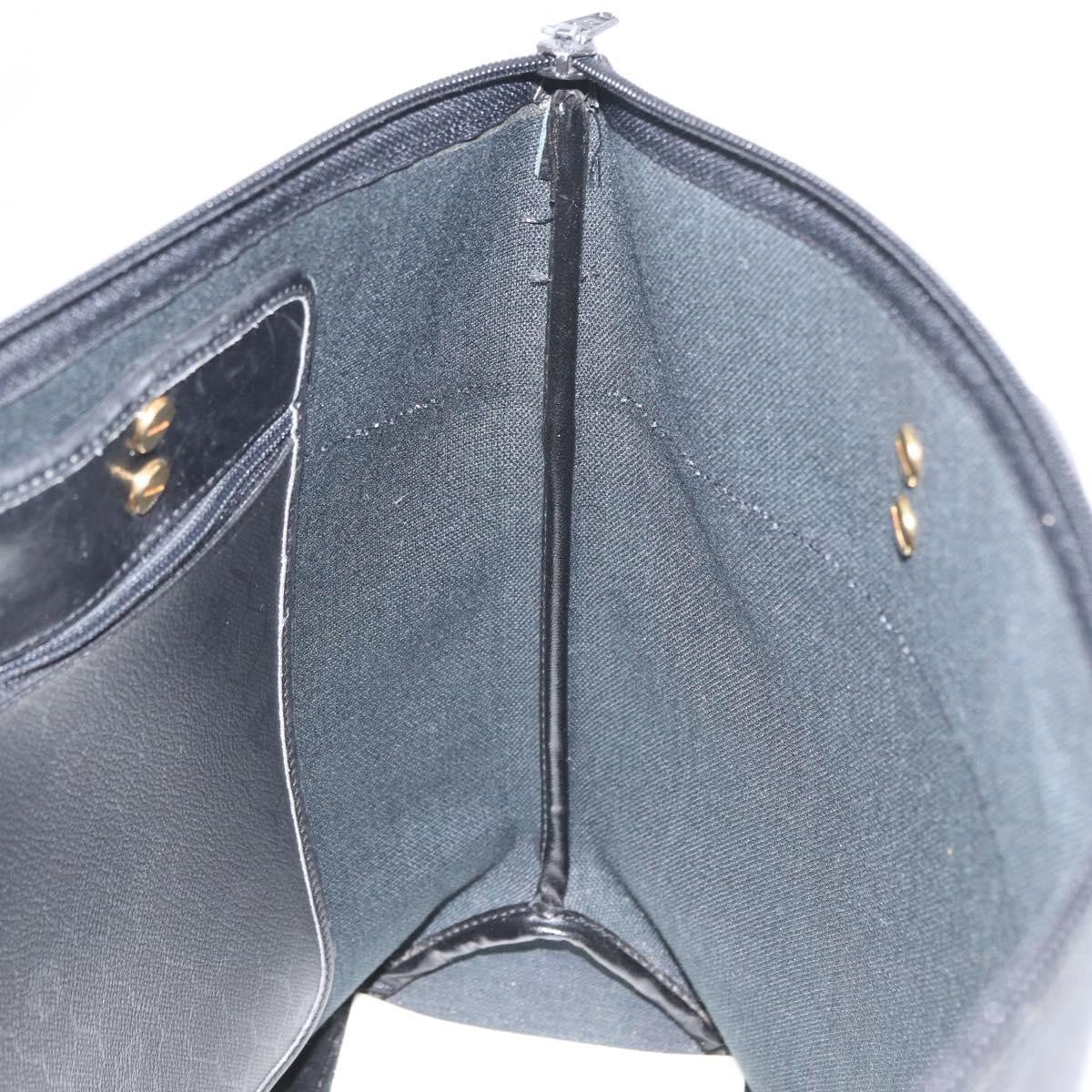 Christian Dior Vintage Honeycomb Canvas Black Pvc Shoulder Bag Bag (Pre-Owned)