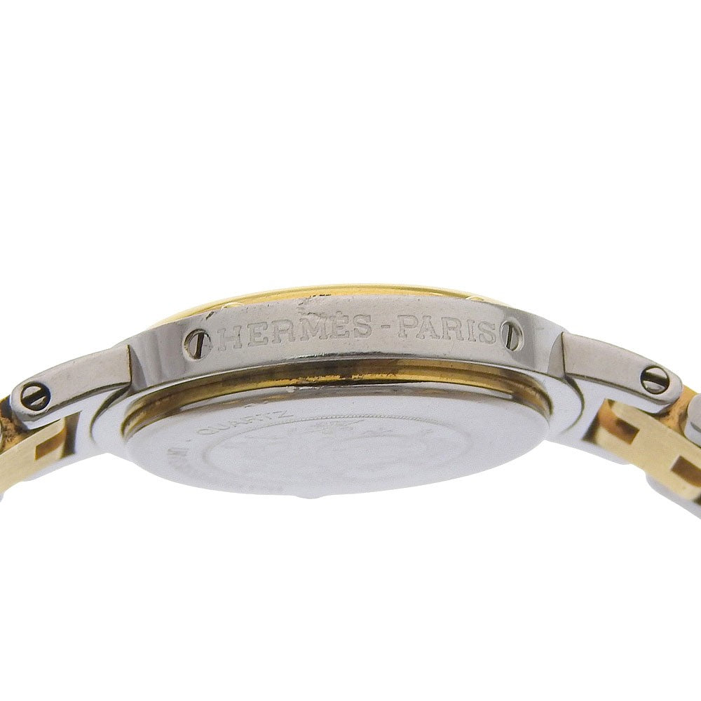 Hermes Clipper Quartz Stainless Steel With Plated Metal Watch (Pre-Owned)