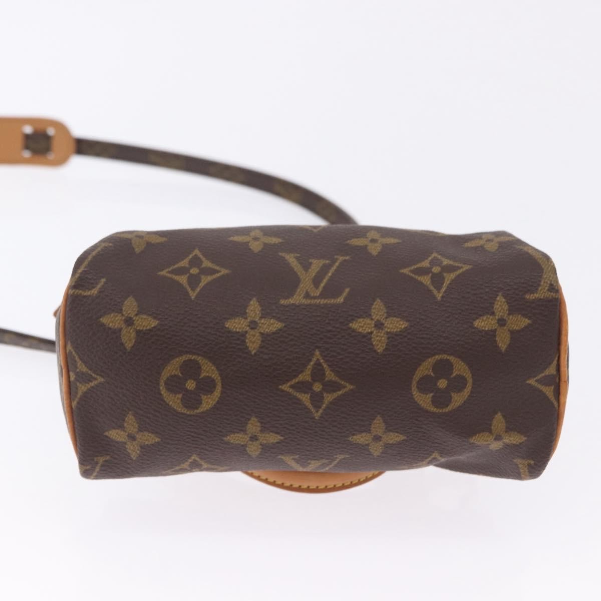 Louis Vuitton Speedy Mini Hl Monogram Canvas Brown Canvas Handbag (Pre-Owned)