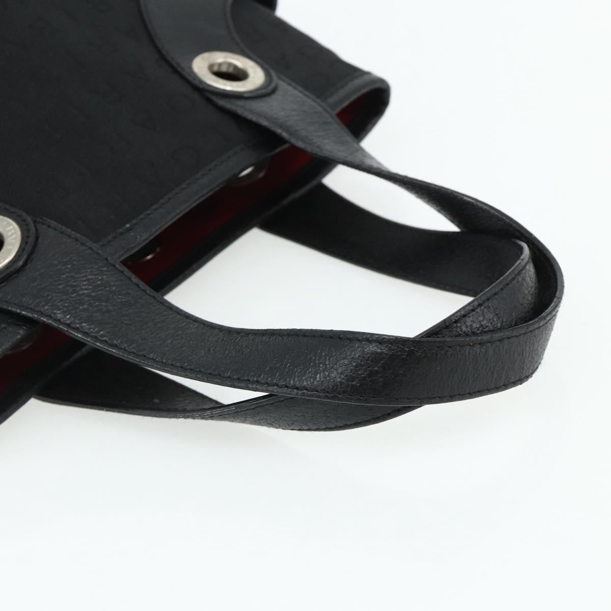 Bvlgari Logomania Canvas Black Canvas Shoulder Bag Bag (Pre-Owned)