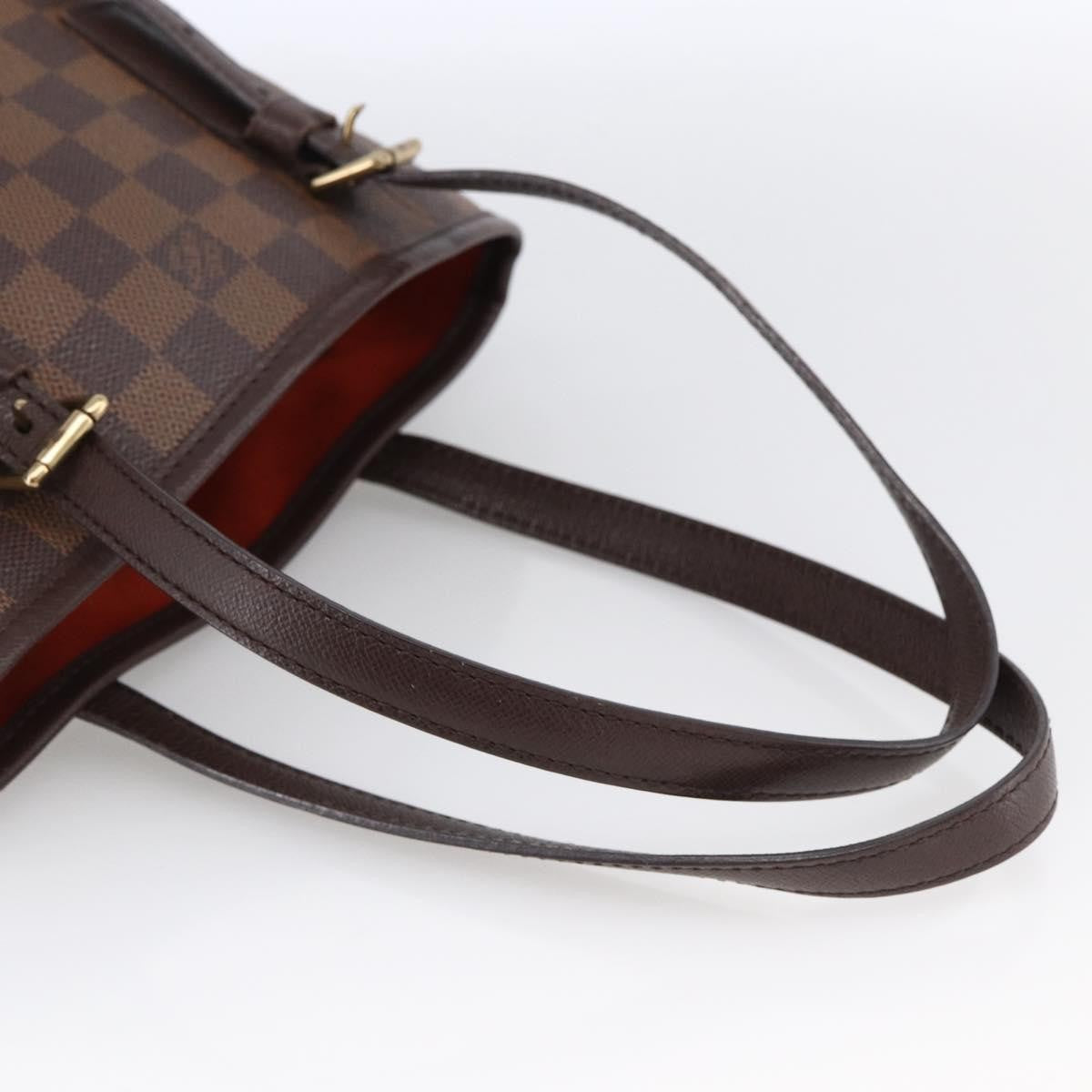 Louis Vuitton Marais Bucket Damier Ebene Brown Canvas Shoulder Bag Bag (Pre-Owned)