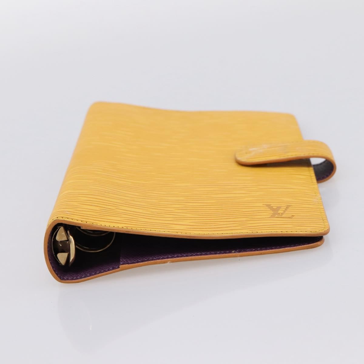 Louis Vuitton Agenda Cover Epi Leather Yellow Leather Wallets Accessory (Pre-Owned)