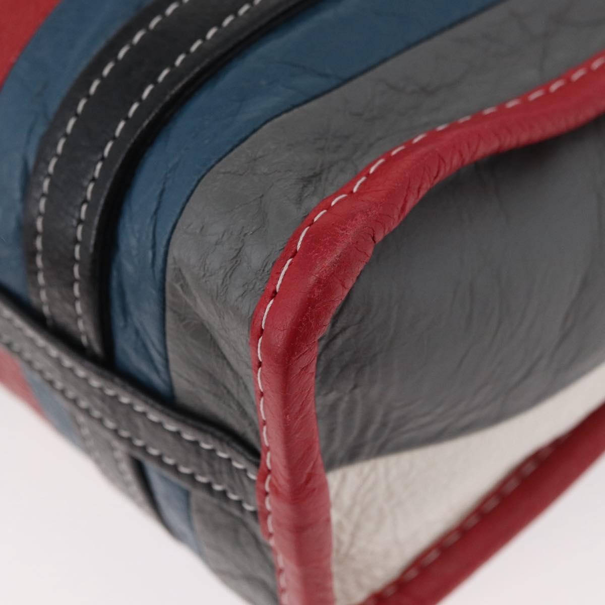 Balenciaga Bazar Convertible Tote Striped Leather Multicolour Leather Handbag (Pre-Owned)