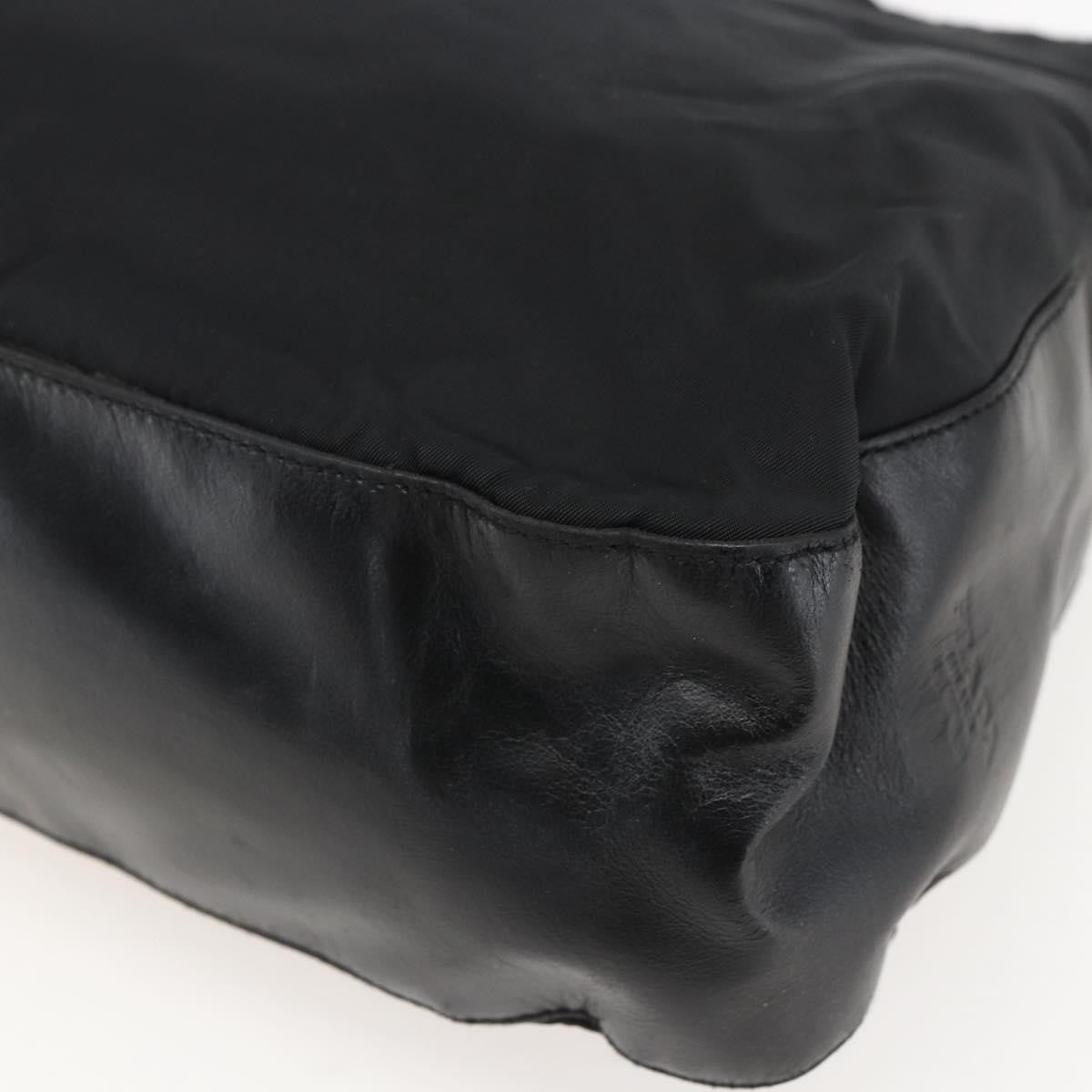 Prada Chain Tessuto Black Nylon Shoulder Bag Bag (Pre-Owned)