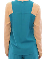 CO|TE Elegant Blue and Beige Crew-neck Women's Sweater