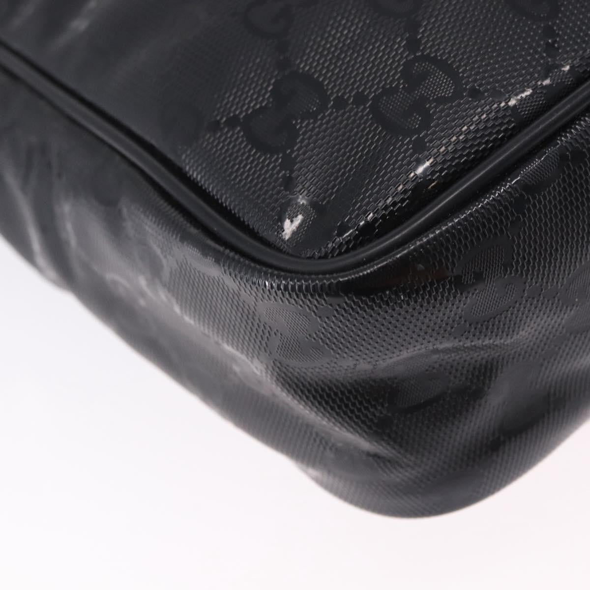 Gucci Zip Gg Imprime Black Canvas Shoulder Bag Bag (Pre-Owned)