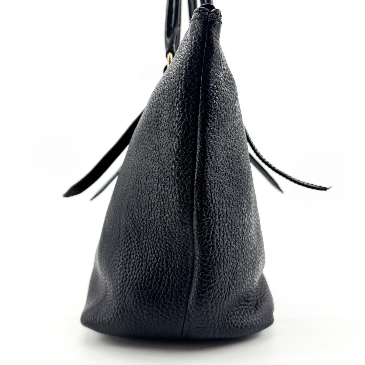 Burberry Bridle Salisbury Leather Black Leather Tote Bag Bag (Pre-Owned)