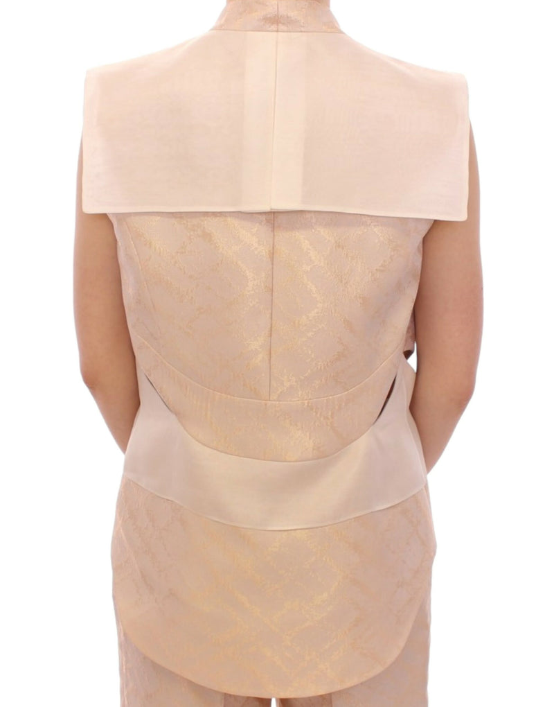 Stylsih Zeyneptosun Exclusive Beige Sleeveless Women's Vest