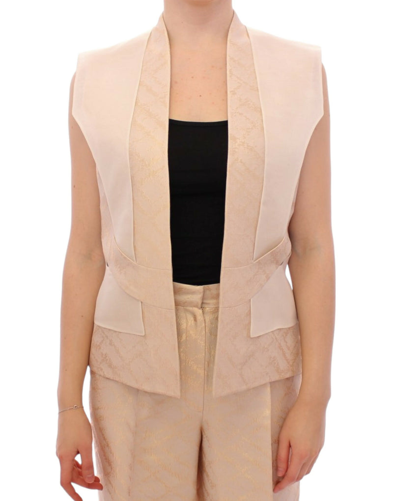 Zeyneptosun Exclusive Beige Sleeveless Women's Vest