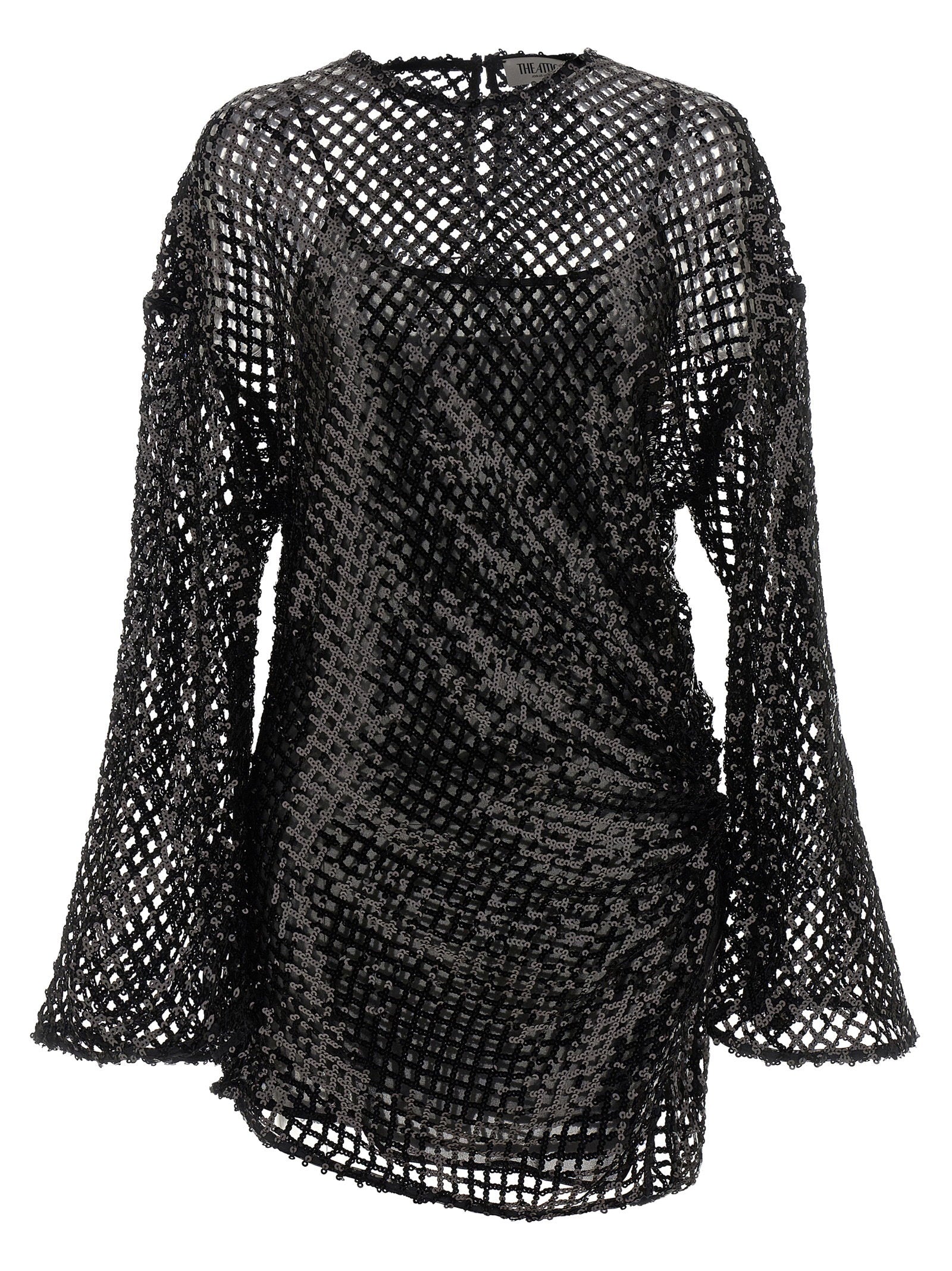 The Attico Women's Sequin Mesh Dress