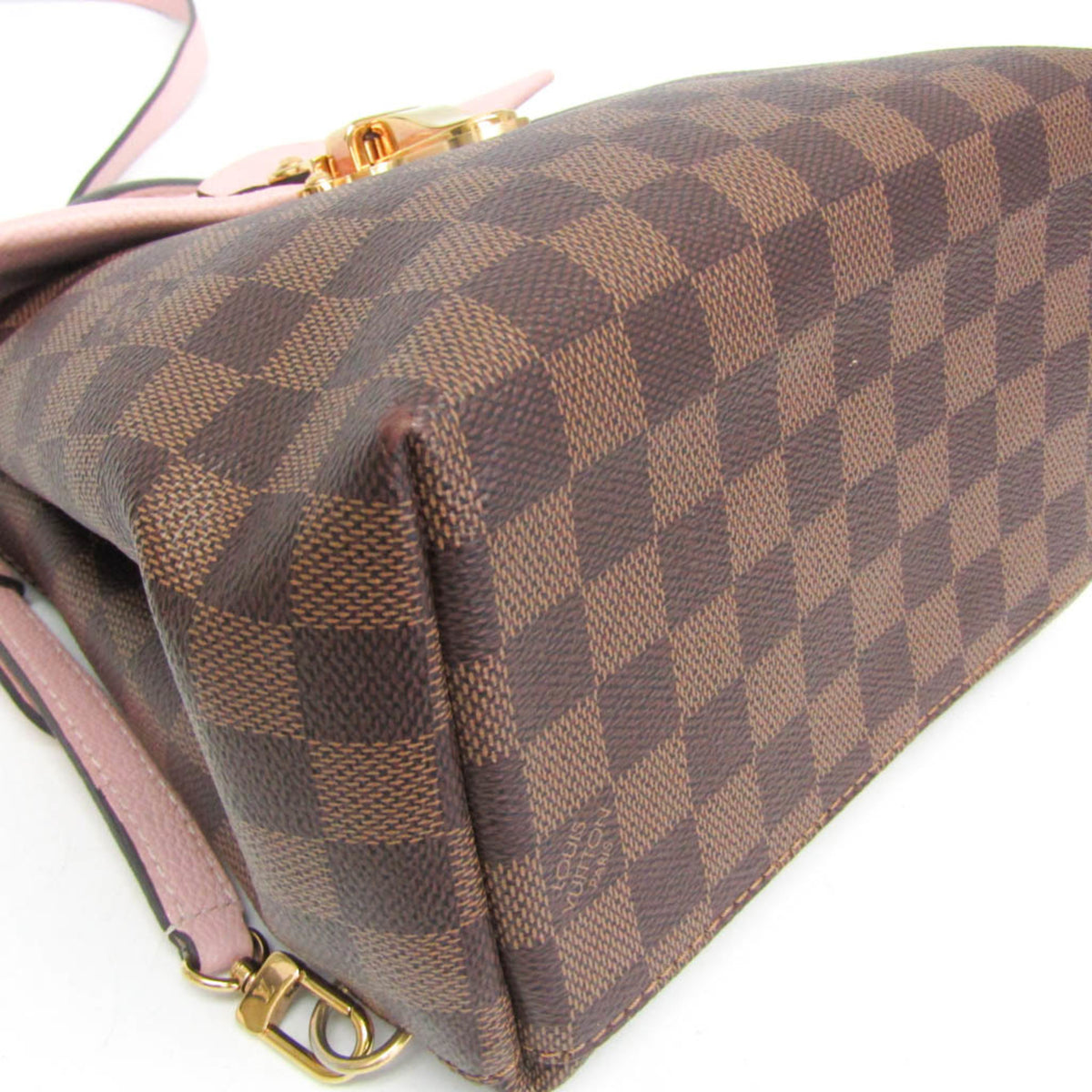Louis Vuitton Clapton Damier And Leather Brown Canvas Backpack Bag (Pre-Owned)